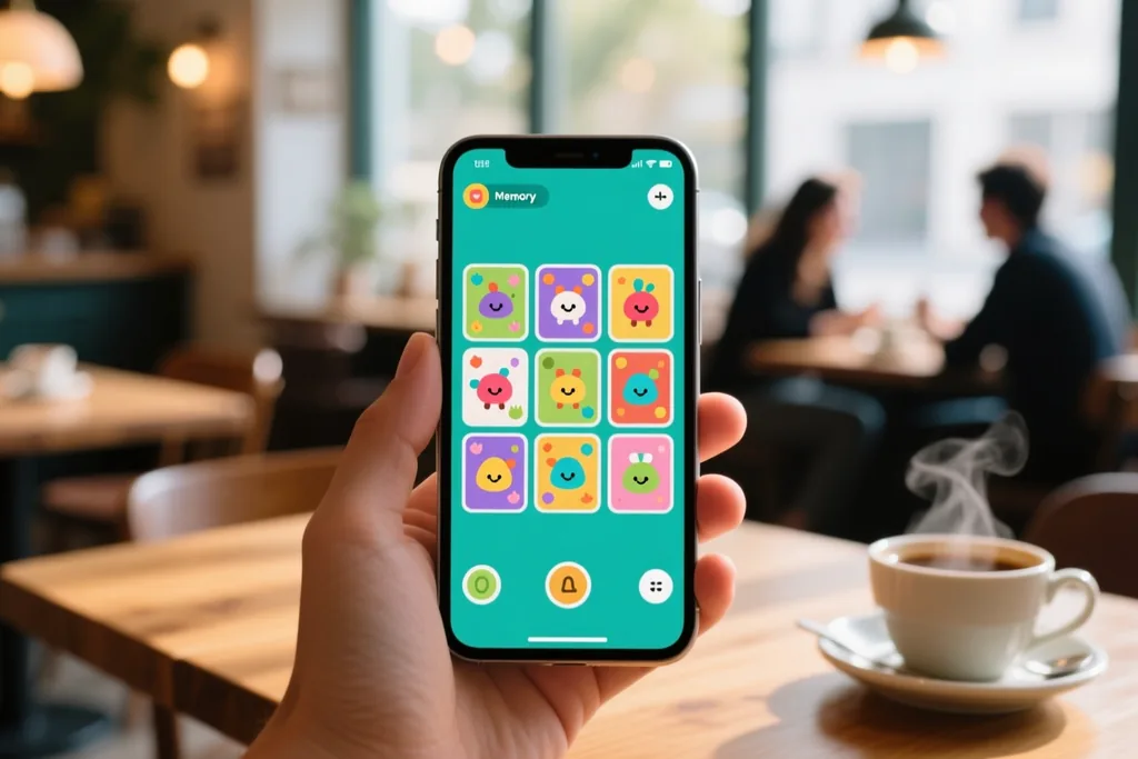 Memory Solitaire: training recall one match at a time